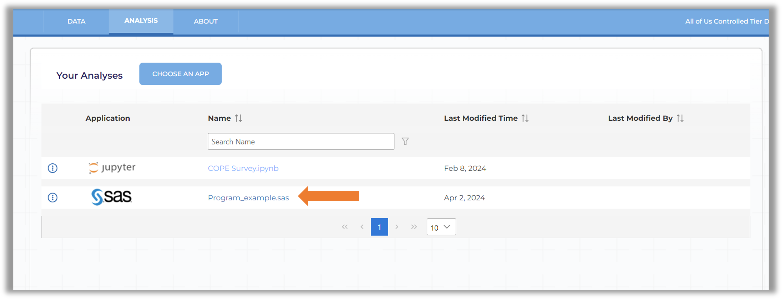How to run SAS in the Researcher Workbench – User Support