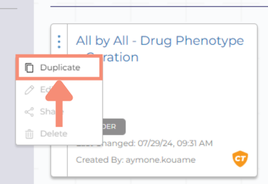 After you click duplicate, you will be directed to the duplicated workspace’s workspace description page. The workspace description includes information about the research purpose, scientific approach, anticipated findings, and more.