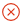 Red X within a red line circle