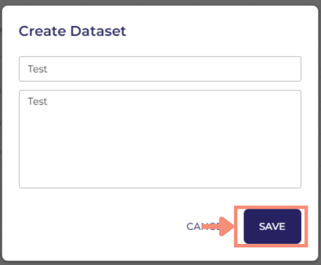 After clicking the blue save button, the Dataset Builder will reappear on your screen. In the bottom right of the screen, there are still two buttons, but instead of Create dataset and Analyze, you’ll see Save dataset and Analyze. Save dataset is grayed out unless you make changes to your dataset. The Analyze button is no longer grayed out and is blue.